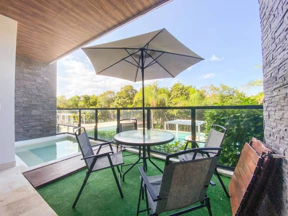 2BR <Tulum Country Club> PrivPool+AC+BBQ+Gym+Golf - Image 2