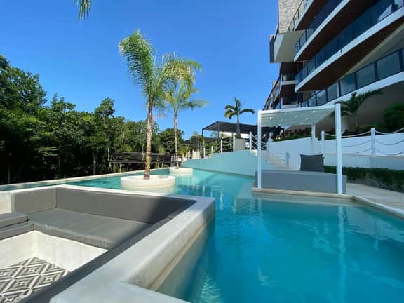 2BR <Tulum Country Club> PrivPool+AC+BBQ+Gym+Golf - Image 3